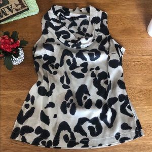 Ann Taylor silk leopard top size 2